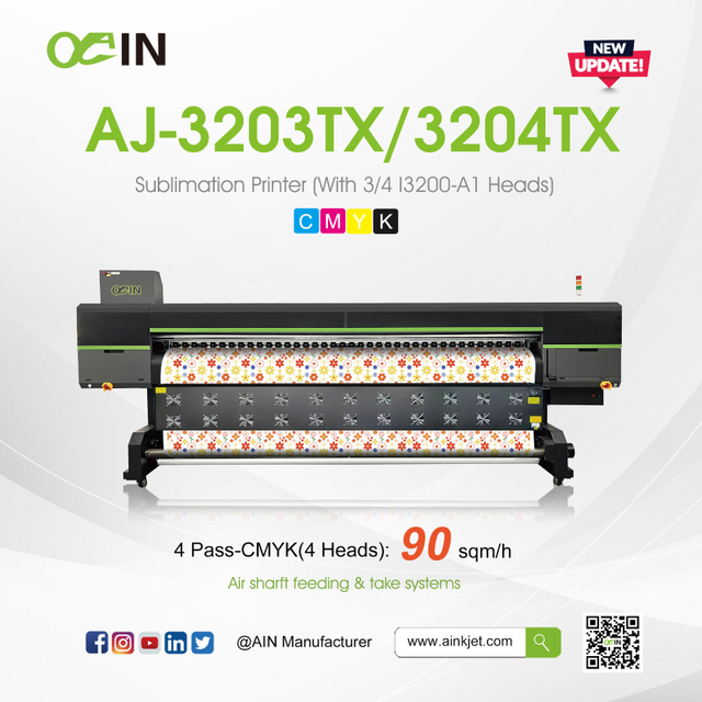Impresora de sublimaci&oacute;n AJ-3202TX/3204TX de 3,2 m