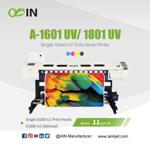 Einkopf-UV-Einstiegsdrucker A-1601 UV/ 1801 UV (EPSON i3200-U1 und i1600-U1) 