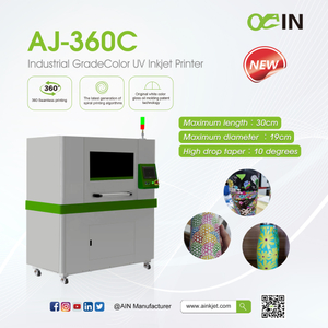 Imprimante &agrave; jet d'encre d'imprimante UV de cylindre de couleur de qualit&eacute; industrielle AJ-360C