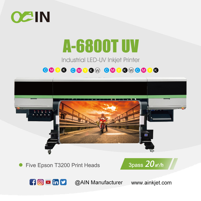 A-6800T UV የኢንዱስትሪ LED-UV Inkjet አታሚ