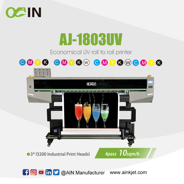 AJ-1803UV Stampante a getto d'inchiostro UV LED