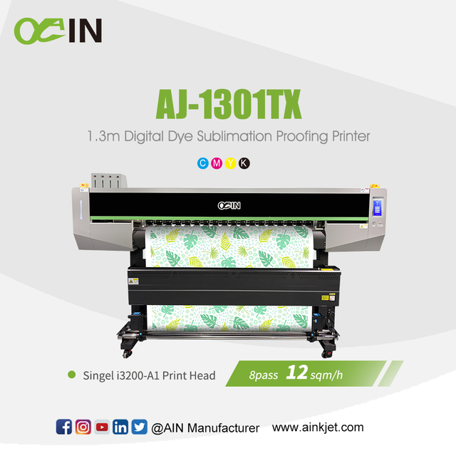 AINKJET AJ-1301TX 1,3 m digitaler Farbstoffsublimations-Proofing-Drucker