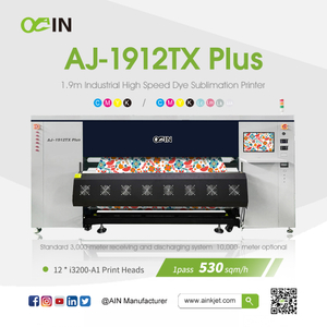 Imprimante industrielle &agrave; sublimation thermique haute vitesse AJ-1912TX Plus 