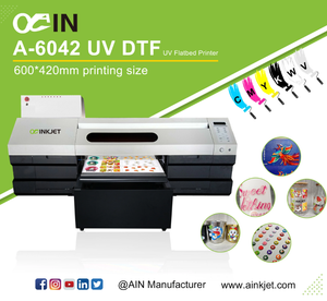 AINKJET A-6042A طابعة مسطحة متعددة الوظائف تعمل بالأشعة فوق البنفسجية 