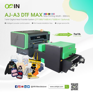 AJ-A3 DTF MAX T-shirt Sistema de transfer&ecirc;ncia de calor digital Impressora agitadora de p&oacute;