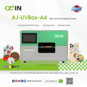 AJ-UVBox-A4 Мини-планшетный УФ-принтер формата А4